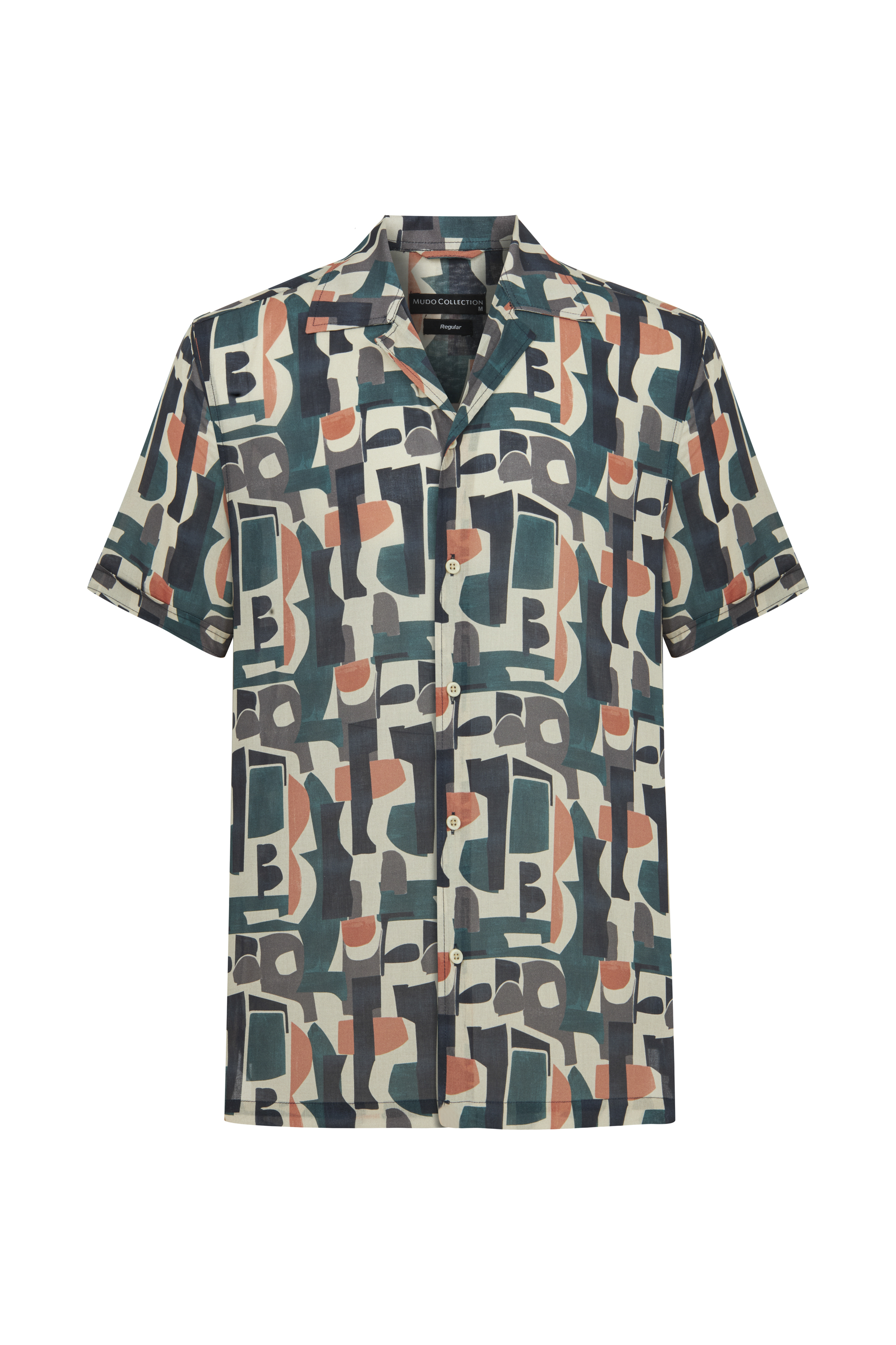 BASKILI REGULAR FIT GÖMLEK