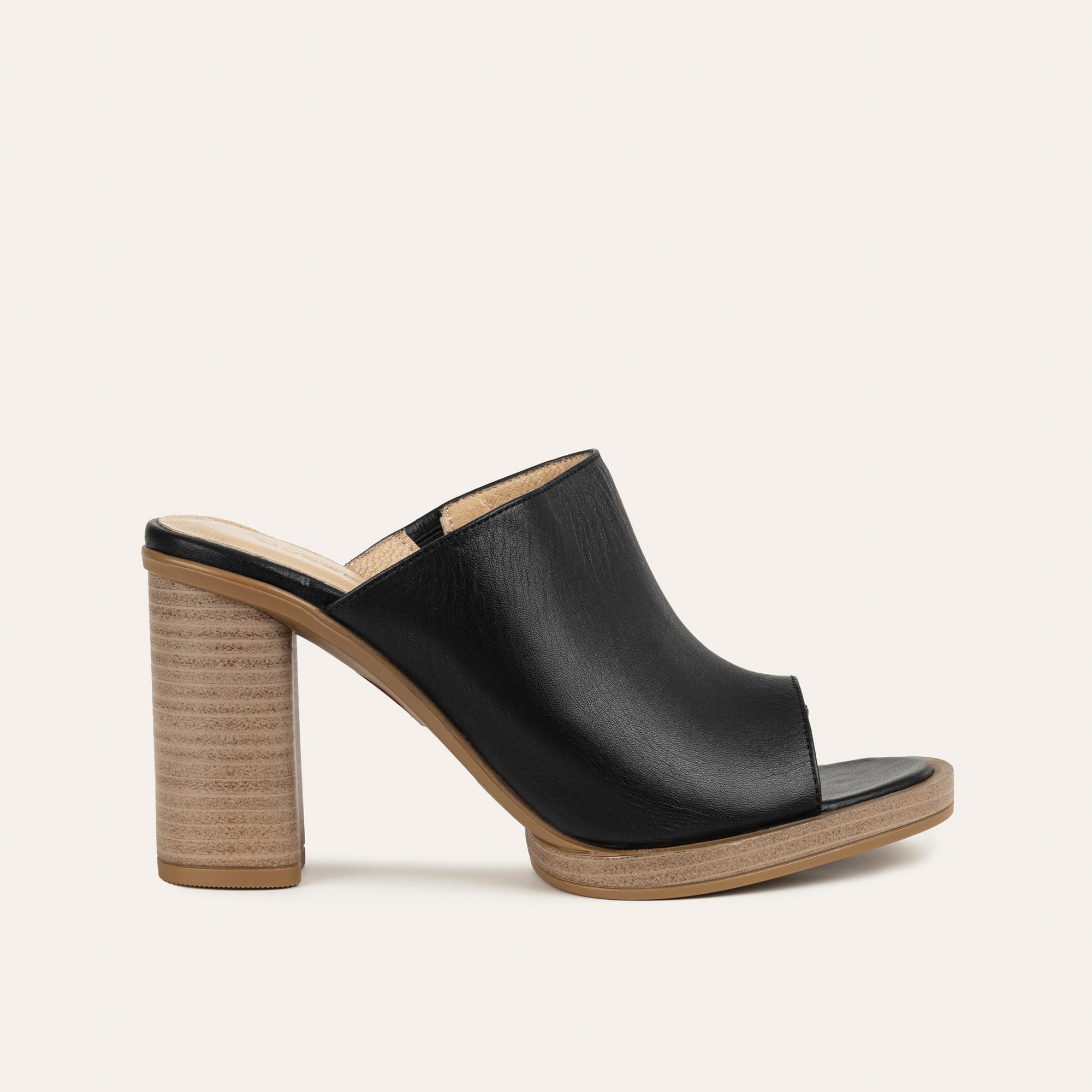 DERİ KALIN TOPUKLU TERLİK