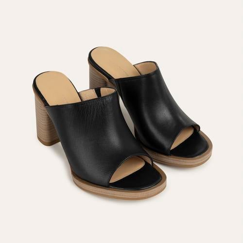  DERİ KALIN TOPUKLU TERLİK