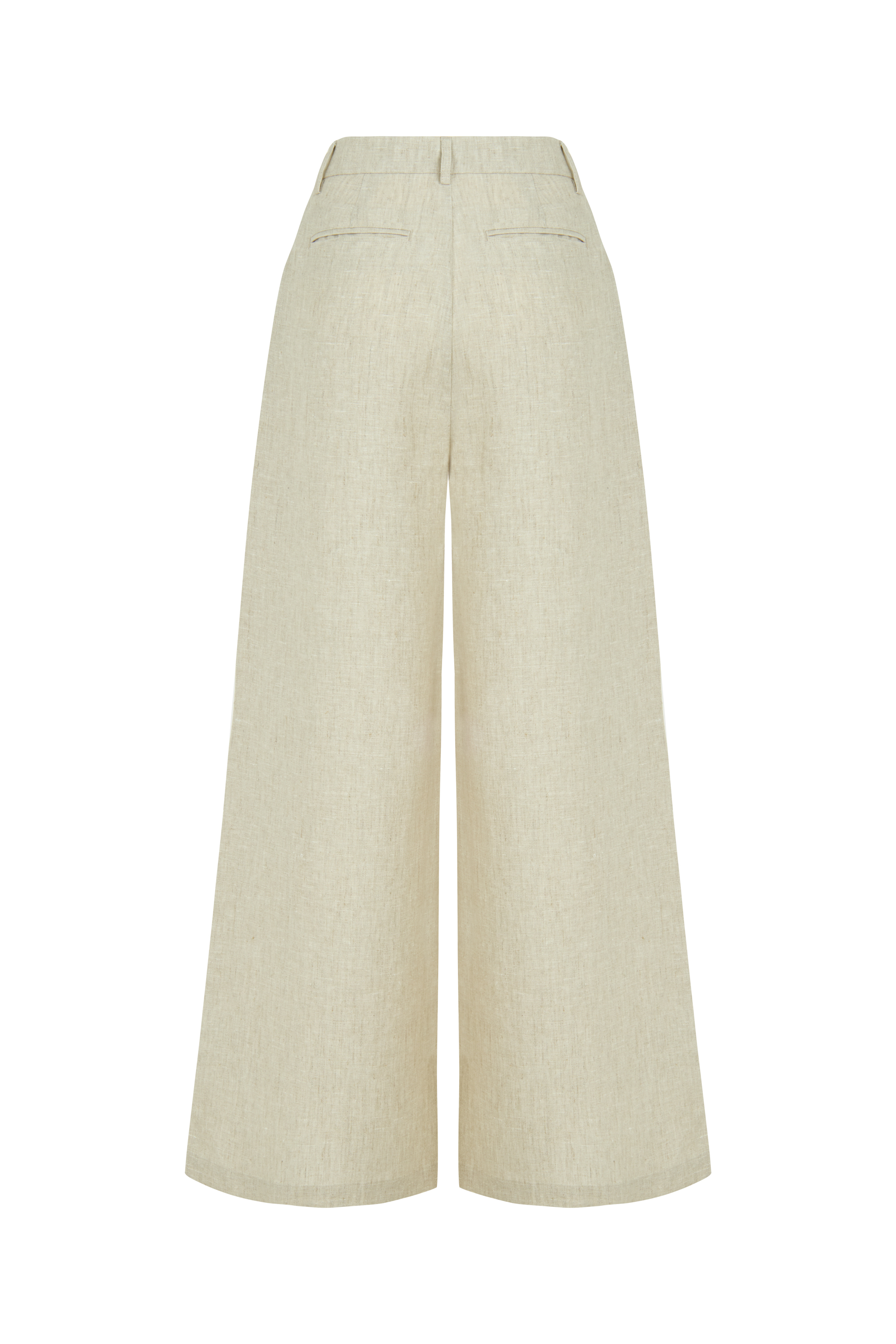 WIDE LEG KETEN PANTOLON