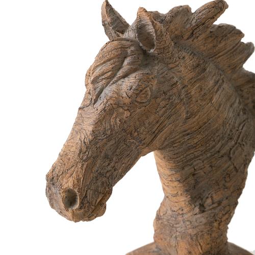  CAVALLO BÜST BİBLO KAHVE 28X31X8CM
