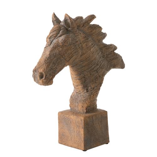  CAVALLO BÜST BİBLO KAHVE 28X31X8CM
