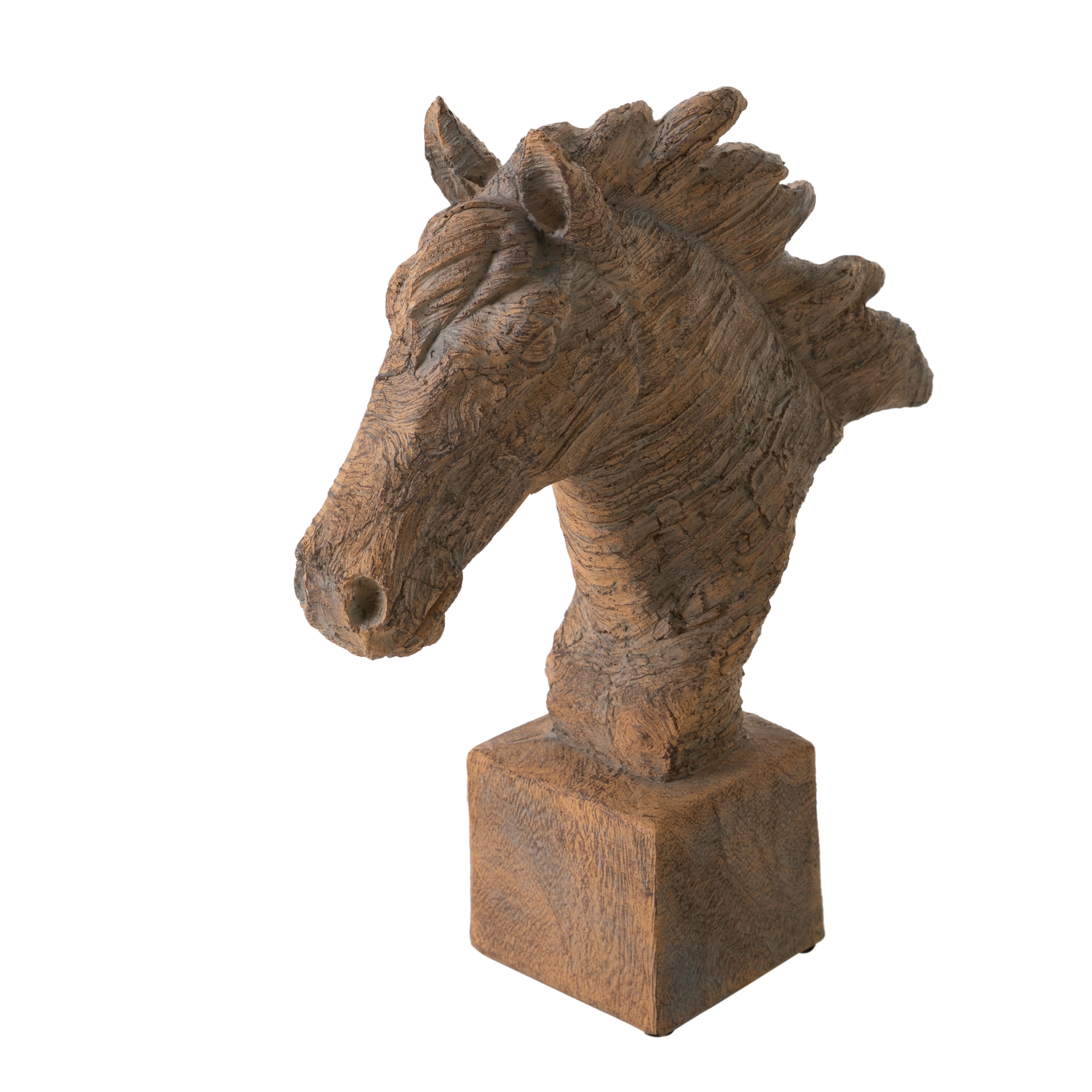 CAVALLO BÜST BİBLO KAHVE 28X31X8CM