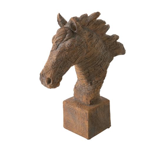  CAVALLO BÜST BİBLO KAHVE 28X31X8CM