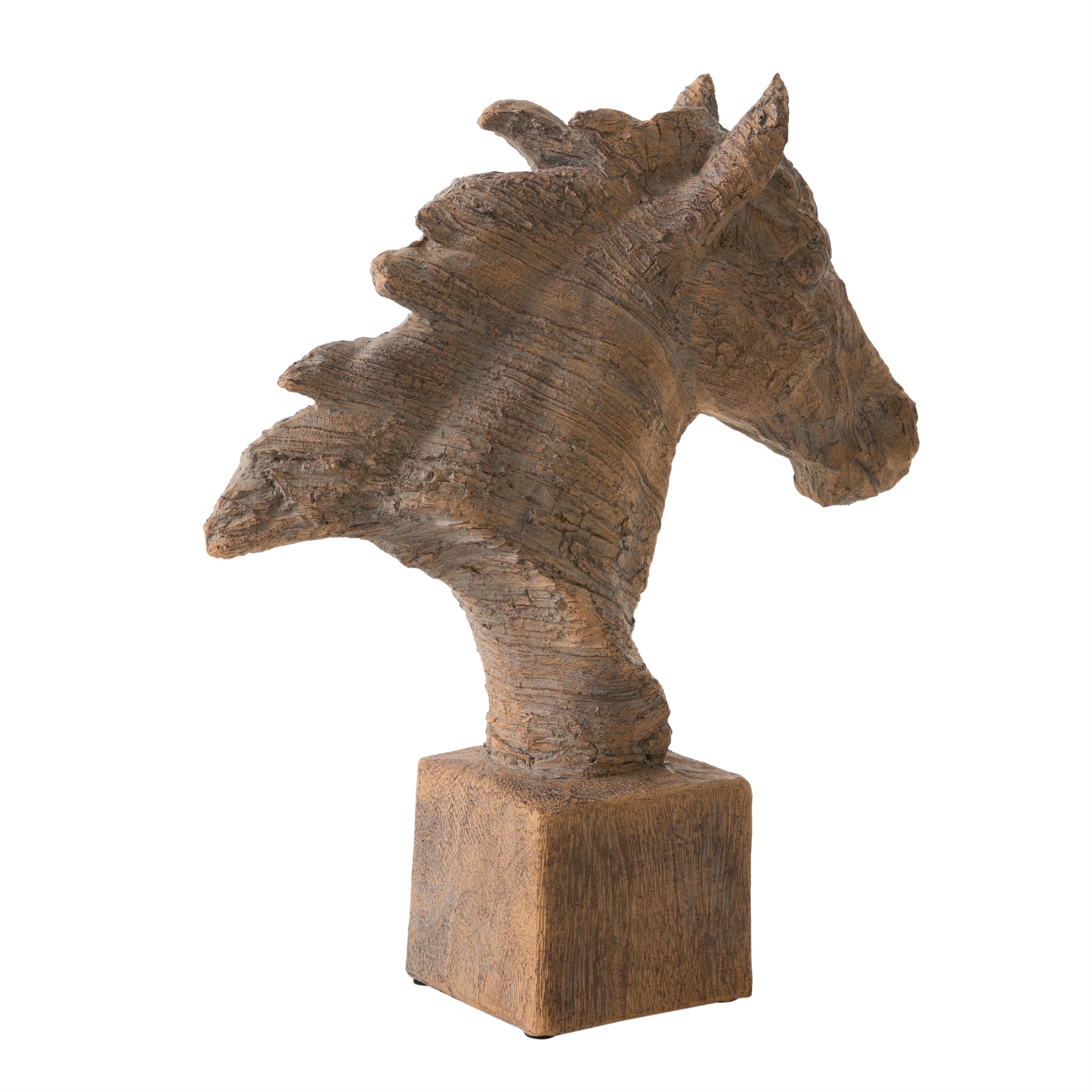 CAVALLO BÜST BİBLO KAHVE 28X31X8CM