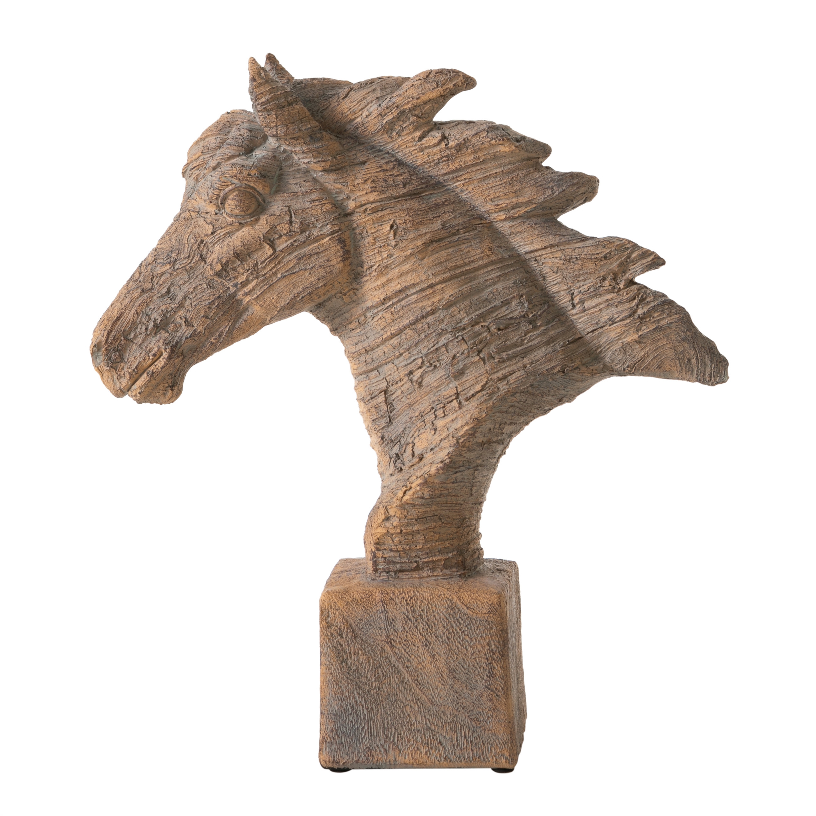 CAVALLO BÜST BİBLO KAHVE 28X31X8CM