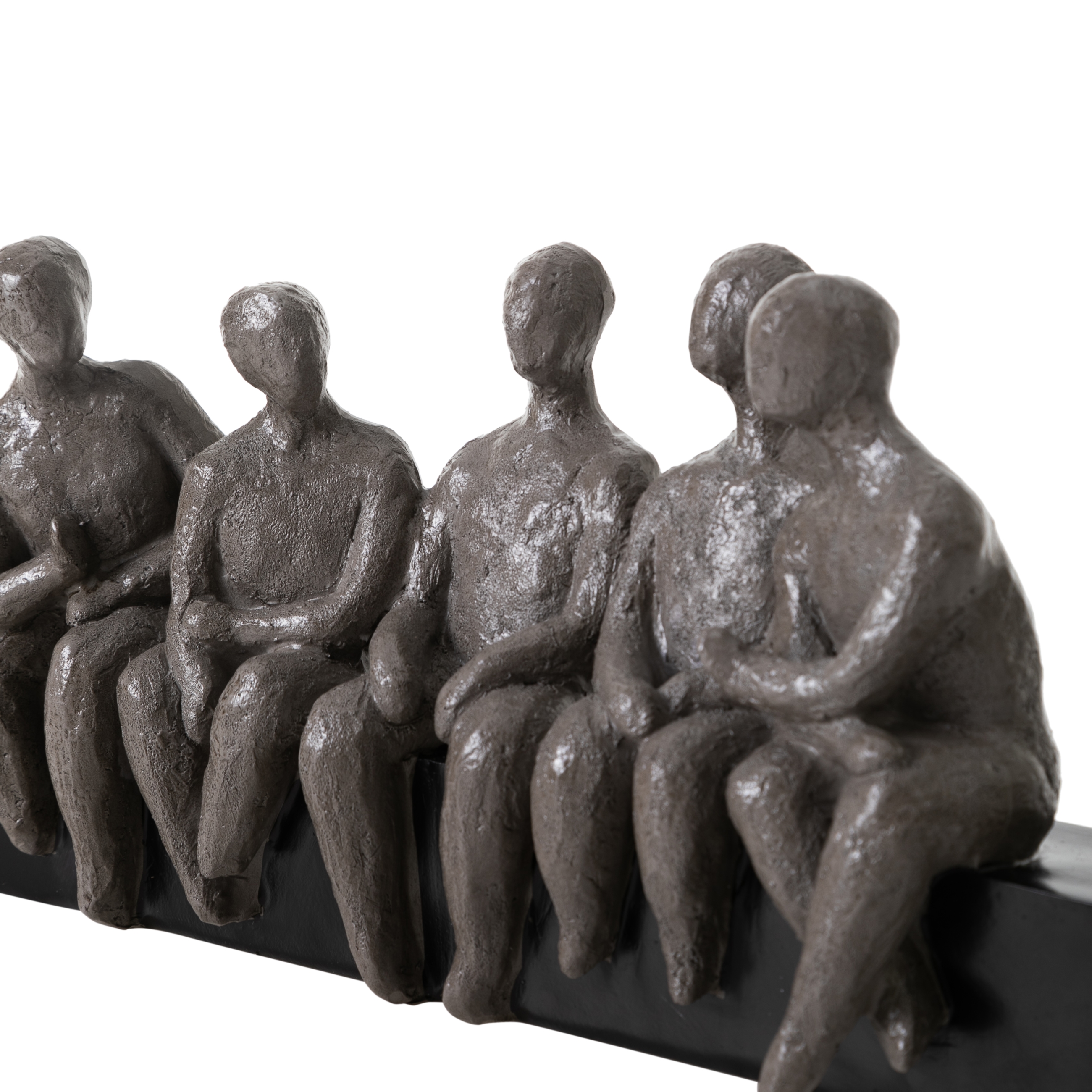 FRIENDS BİBLO SİYAH-GRİ 41X9X18CM