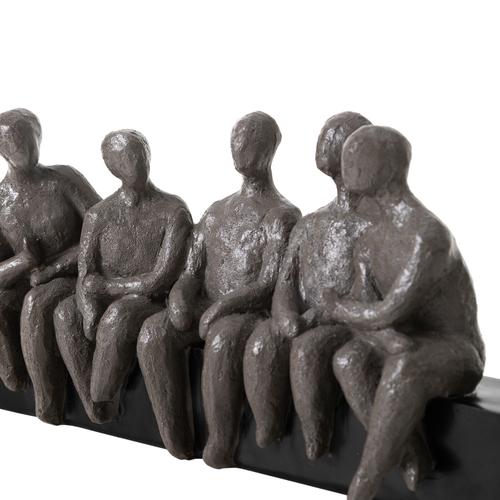  FRIENDS BİBLO SİYAH-GRİ 41X9X18CM