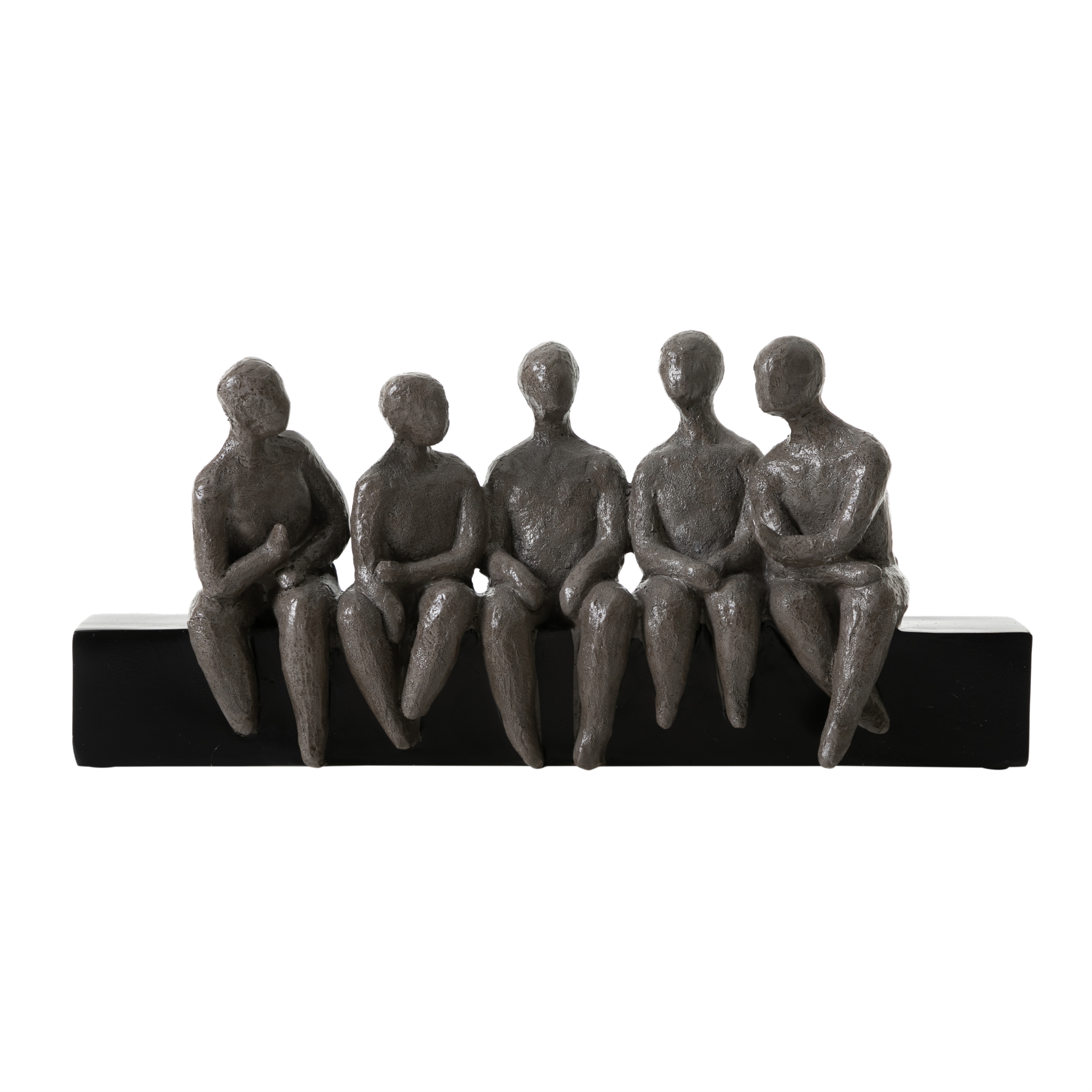 FRIENDS BİBLO SİYAH-GRİ 41X9X18CM