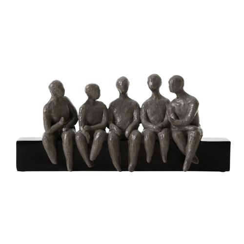  FRIENDS BİBLO SİYAH-GRİ 41X9X18CM