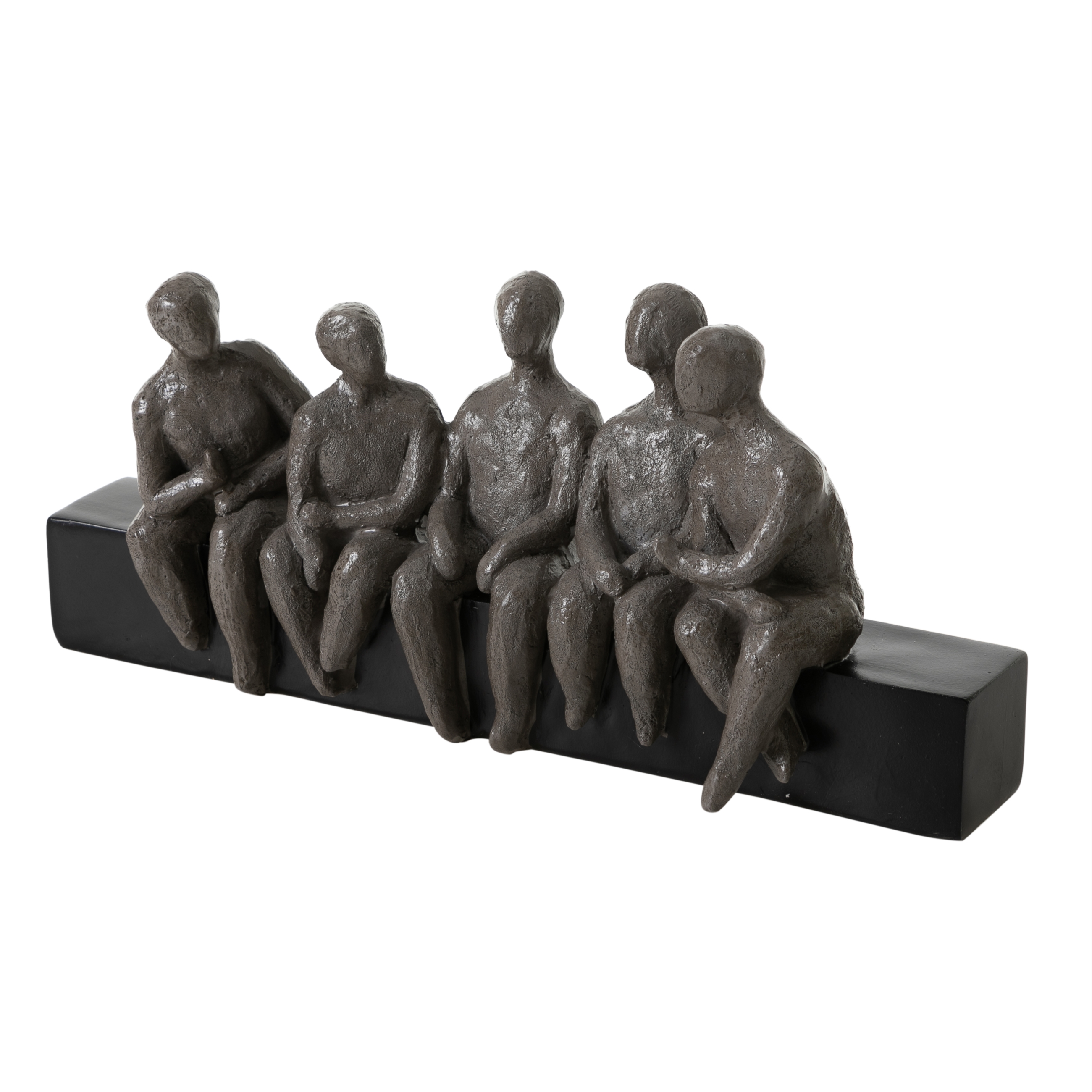 FRIENDS BİBLO SİYAH-GRİ 41X9X18CM