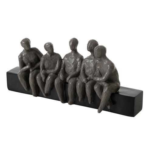  FRIENDS BİBLO SİYAH-GRİ 41X9X18CM