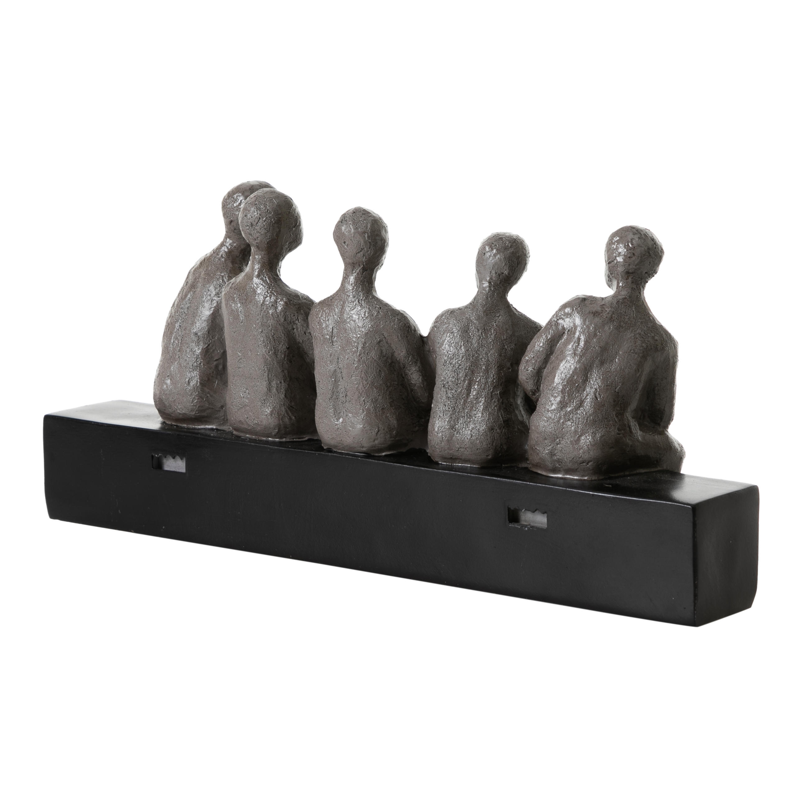 FRIENDS BİBLO SİYAH-GRİ 41X9X18CM