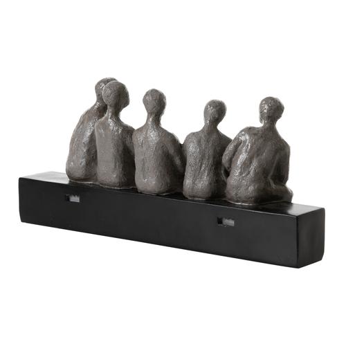  FRIENDS BİBLO SİYAH-GRİ 41X9X18CM