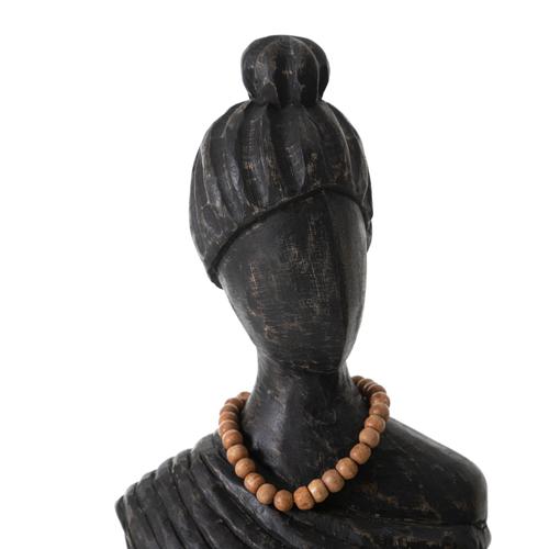  LADY BÜST I BİBLO SİYAH 19X12X45CM