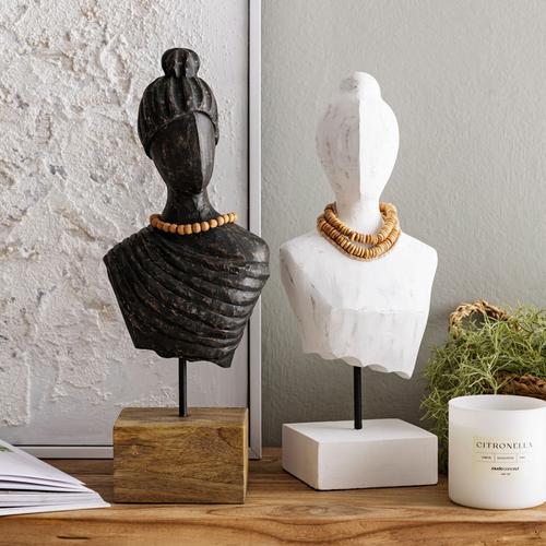  LADY BÜST I BİBLO SİYAH 19X12X45CM