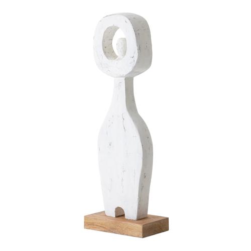  STATUE LADY BİBLO BEYAZ 18X10X53CM