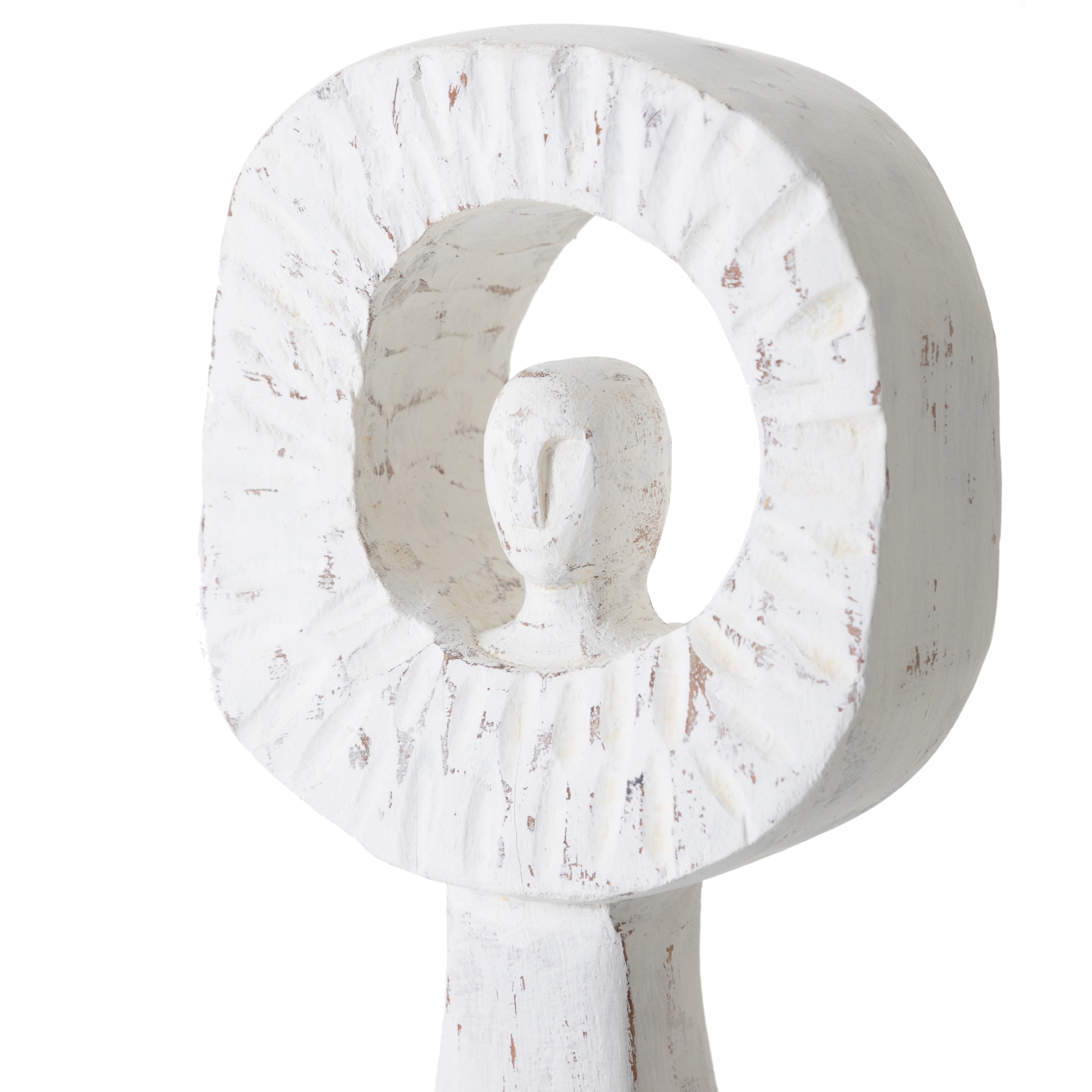 STATUE LADY BİBLO BEYAZ 18X10X53CM