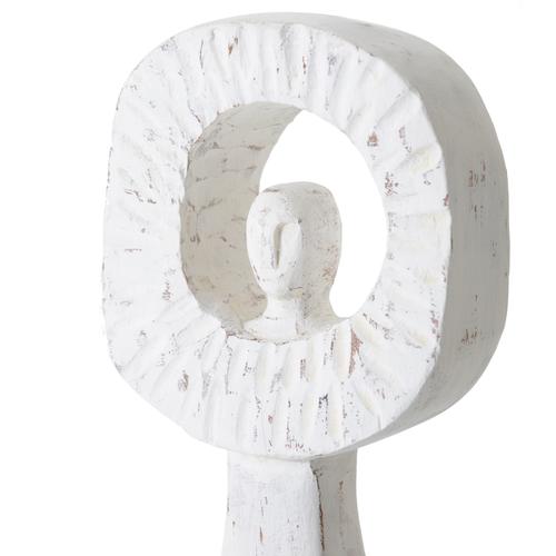  STATUE LADY BİBLO BEYAZ 18X10X53CM