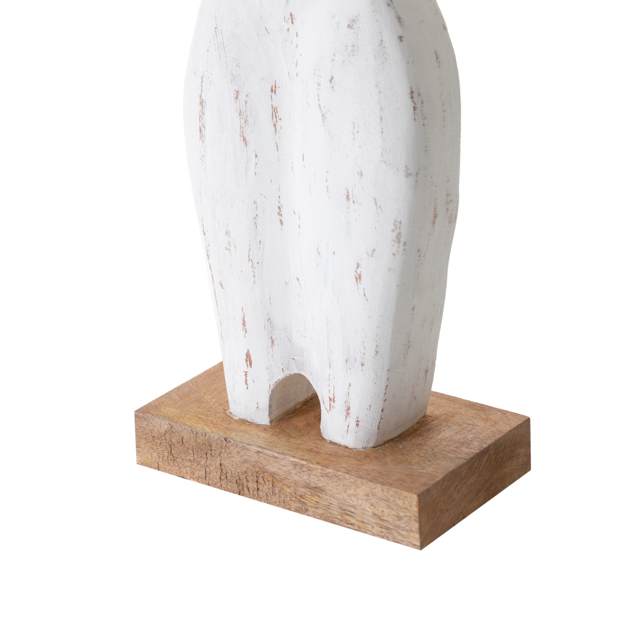 STATUE LADY BİBLO BEYAZ 18X10X53CM