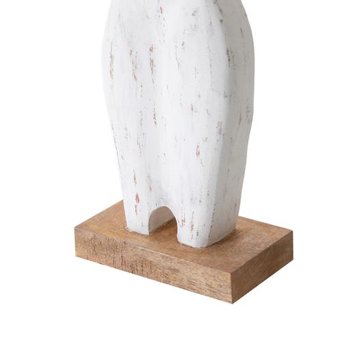  STATUE LADY BİBLO BEYAZ 18X10X53CM