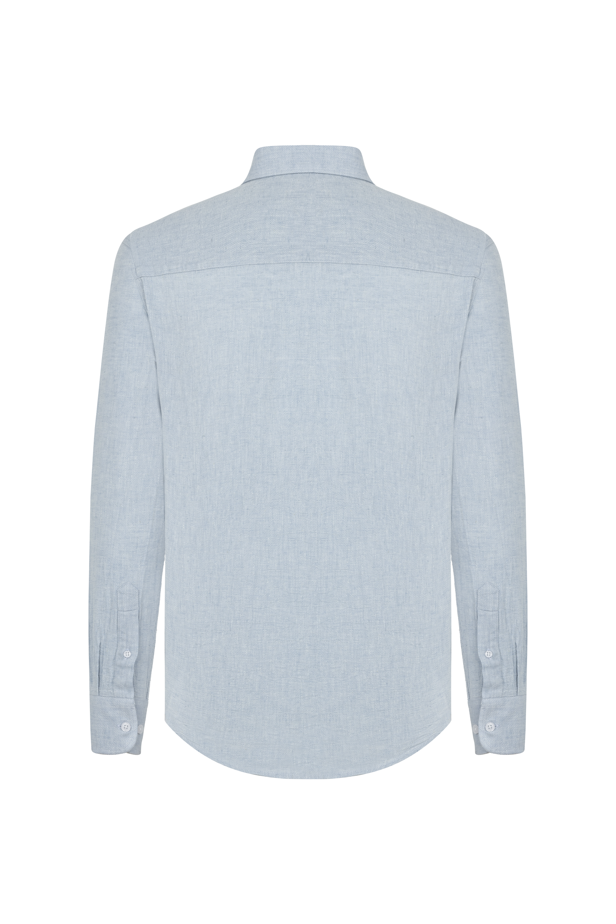 KETEN KARIŞIMLI REGULAR FIT GÖMLEK