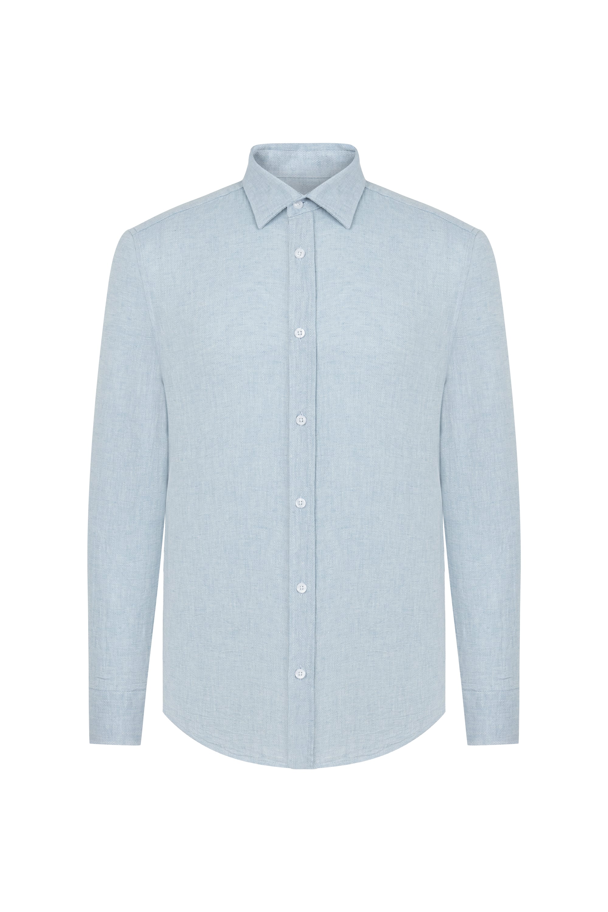 KETEN KARIŞIMLI REGULAR FIT GÖMLEK