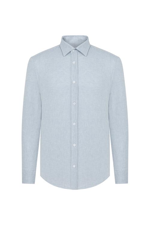  KETEN KARIŞIMLI REGULAR FIT GÖMLEK