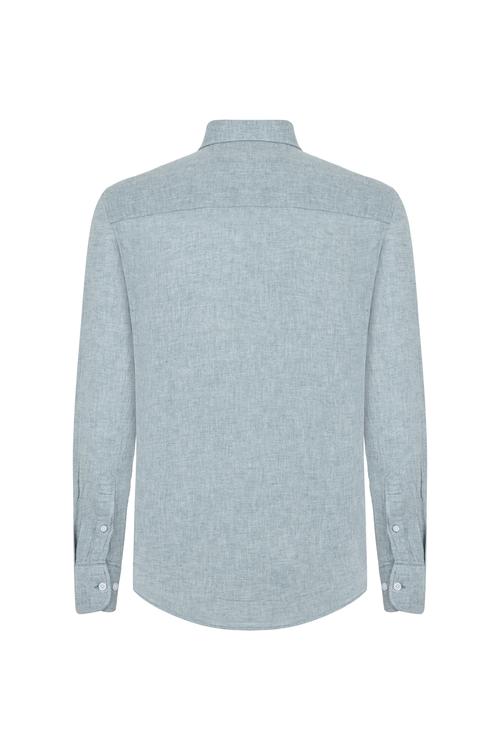  KETEN KARIŞIMLI REGULAR FIT GÖMLEK