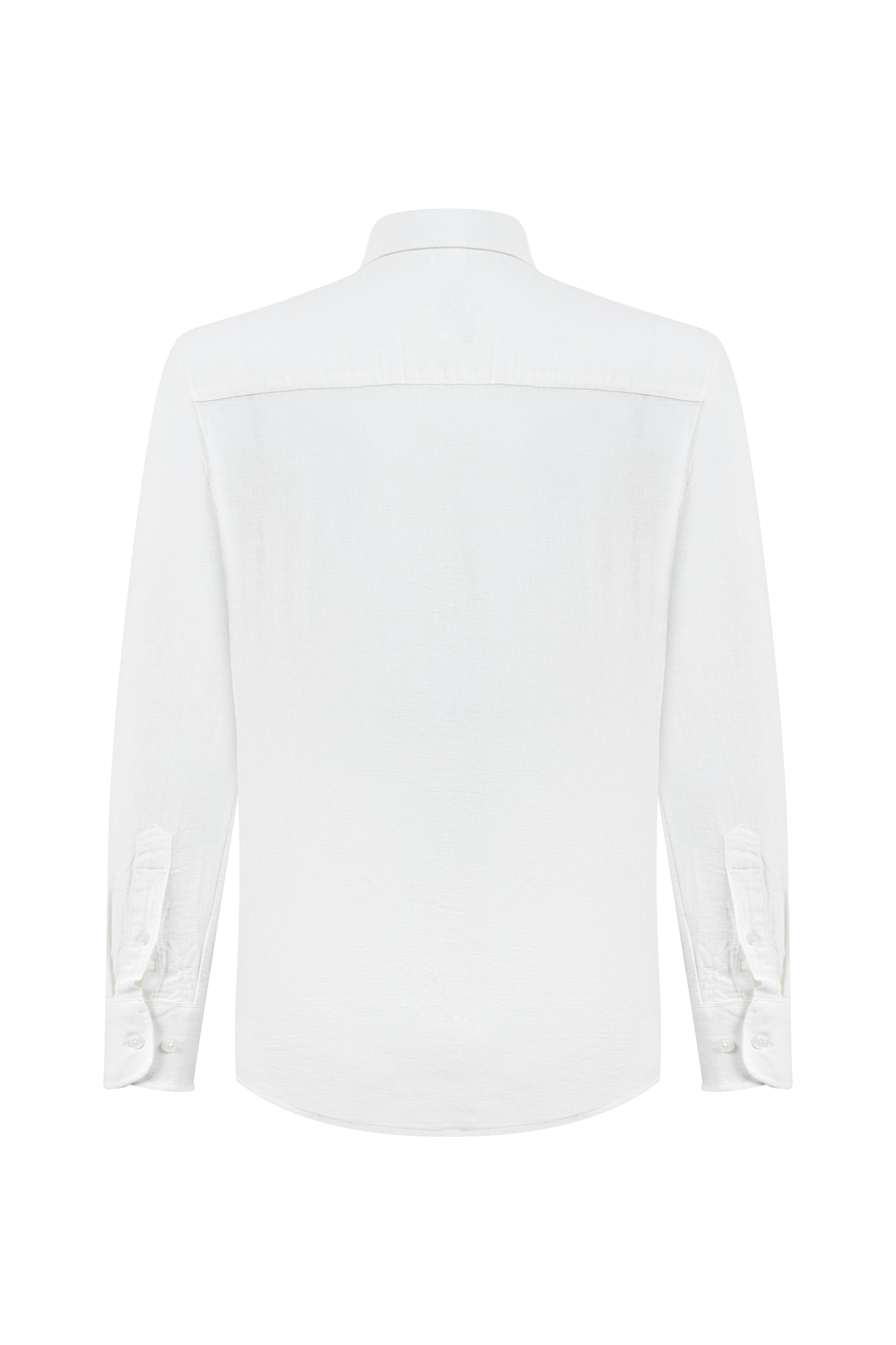 KETEN KARIŞIMLI REGULAR FIT GÖMLEK