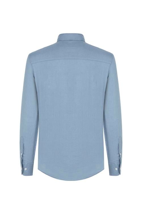  REGULAR FIT KETEN GÖMLEK