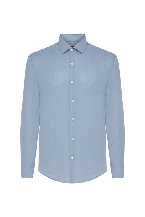  REGULAR FIT KETEN GÖMLEK