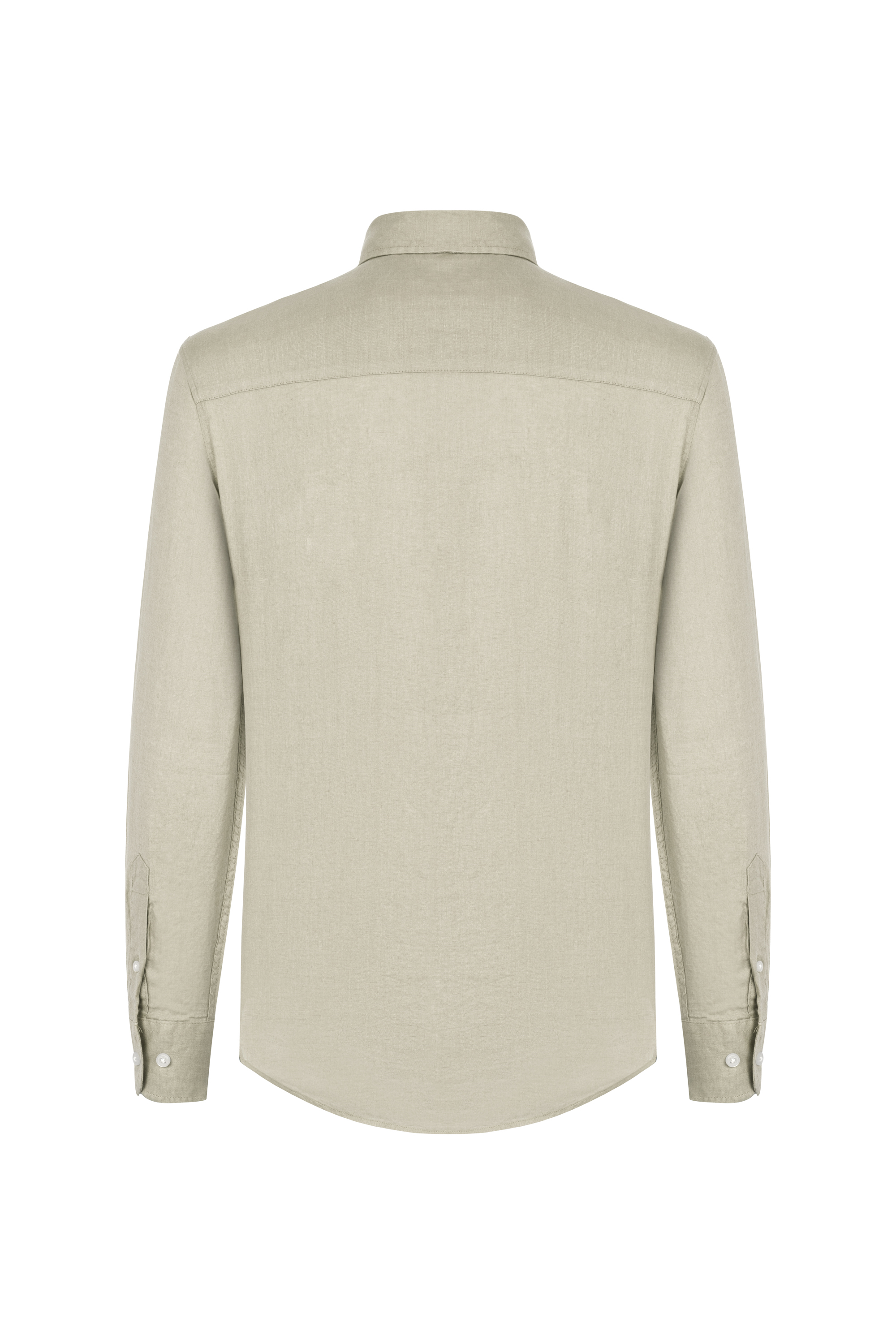 REGULAR FIT KETEN GÖMLEK