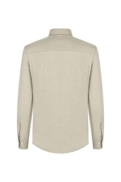  REGULAR FIT KETEN GÖMLEK