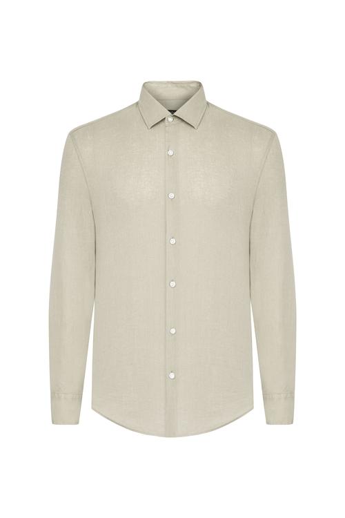  REGULAR FIT KETEN GÖMLEK