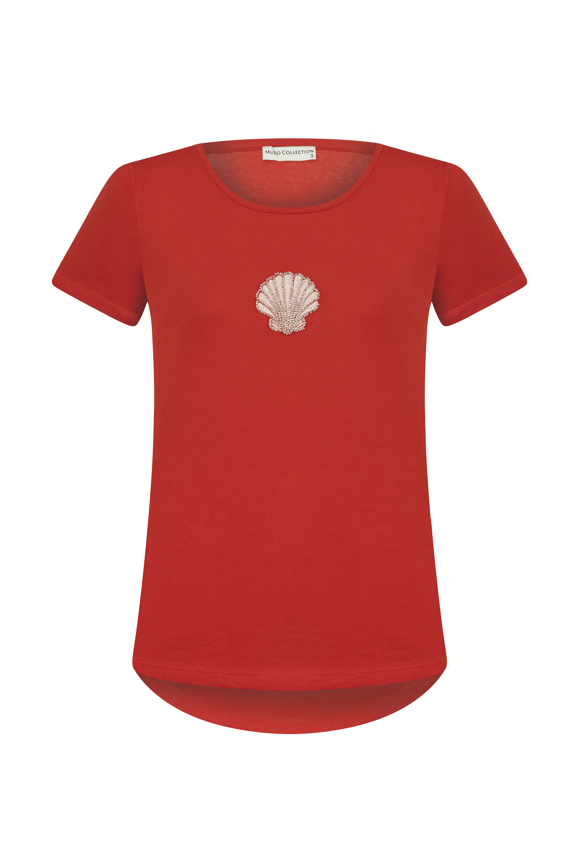 MARİN NAKIŞLI BİSİKLET YAKA T-SHIRT