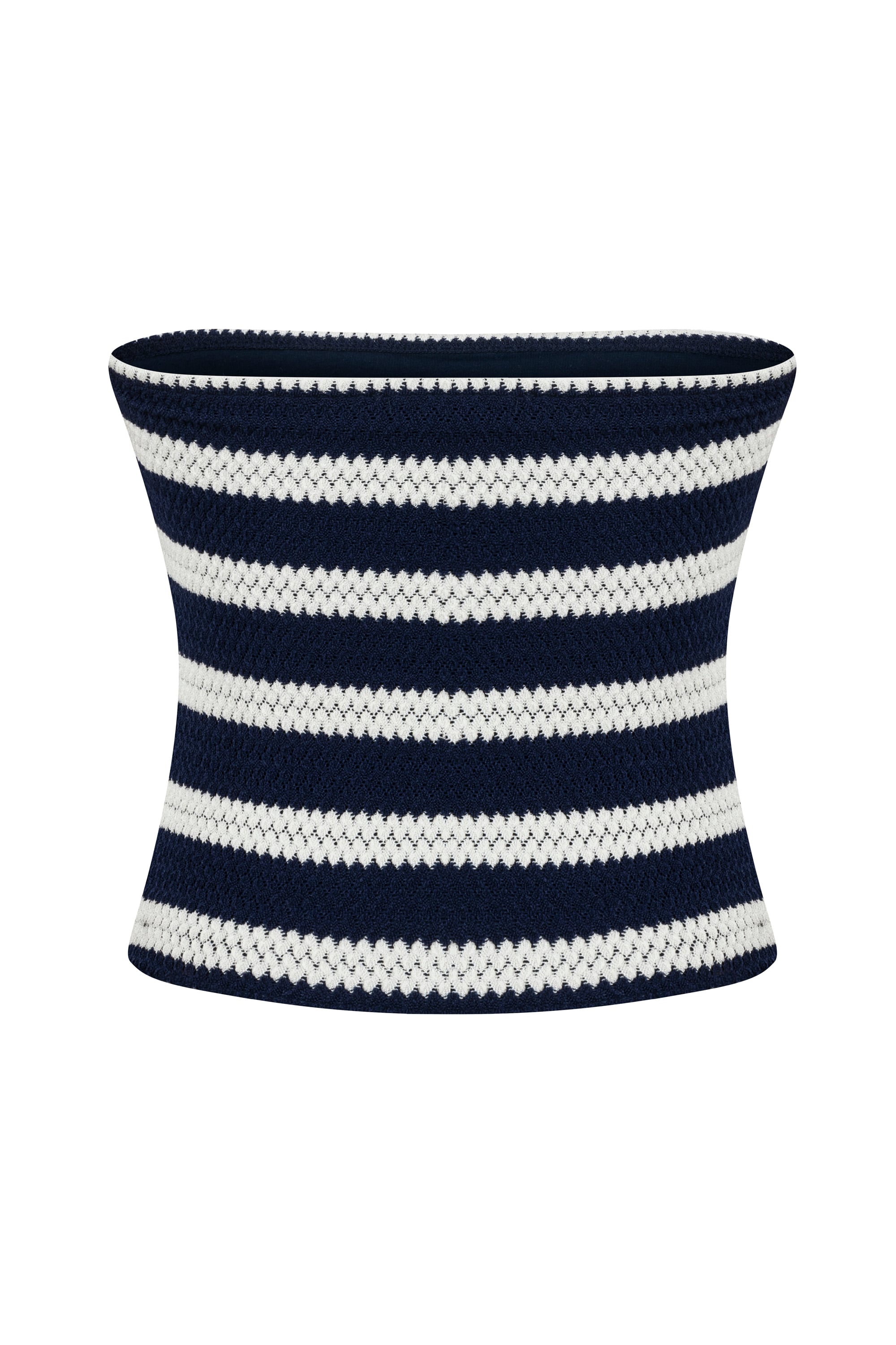 ÇİZGİLİ STRAPLEZ CROP BLUZ