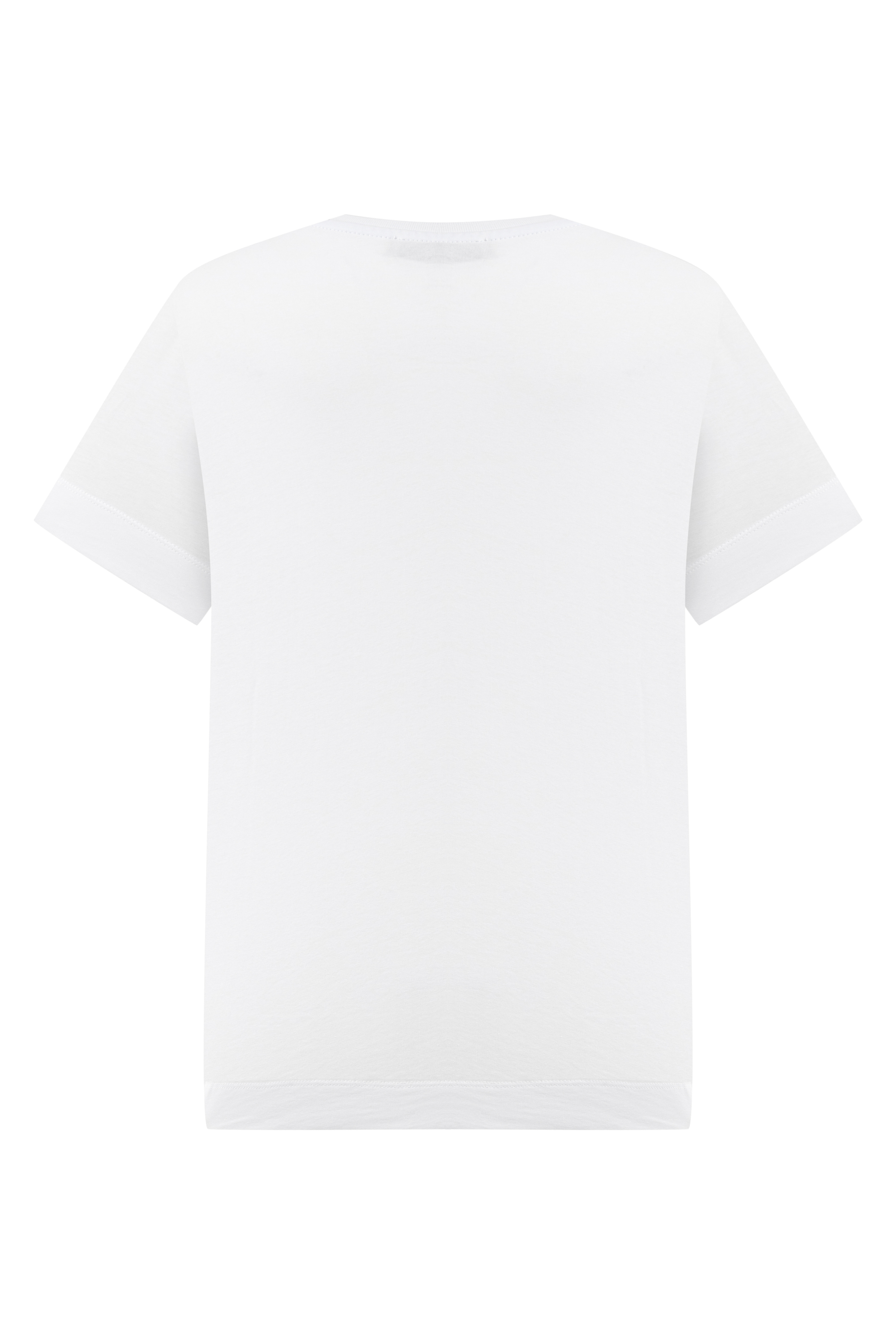 BASKILI BİSİKLET YAKA T-SHIRT