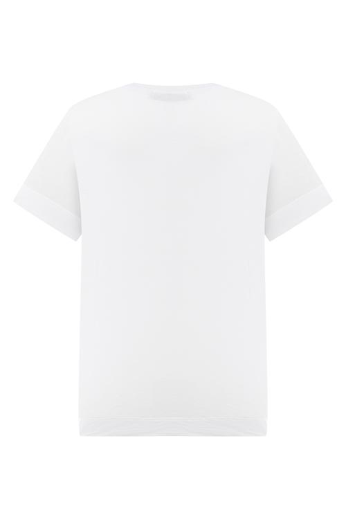  BASKILI BİSİKLET YAKA T-SHIRT