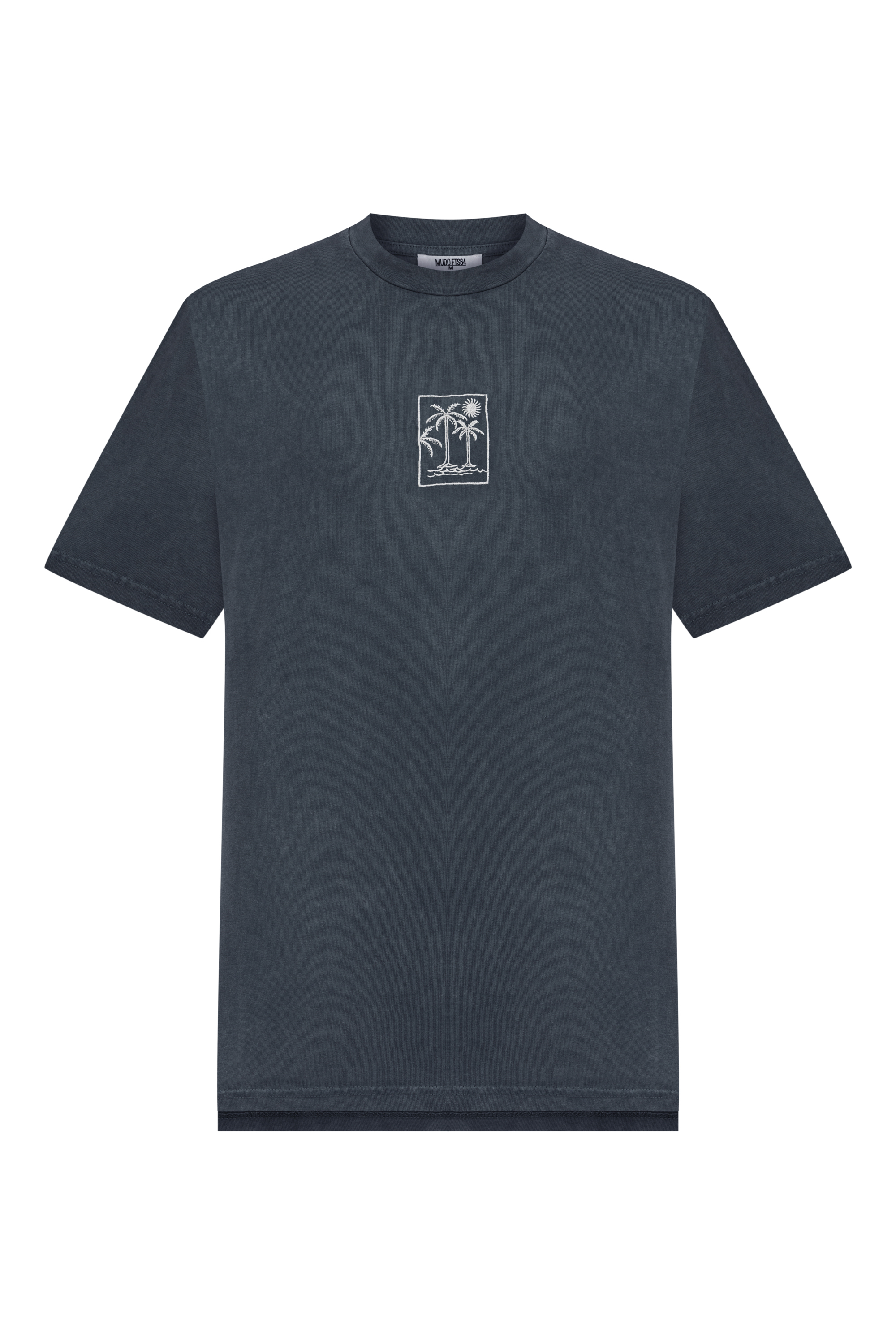 NAKIŞLI BİSİKLET YAKA T-SHIRT