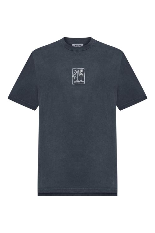  NAKIŞLI BİSİKLET YAKA T-SHIRT