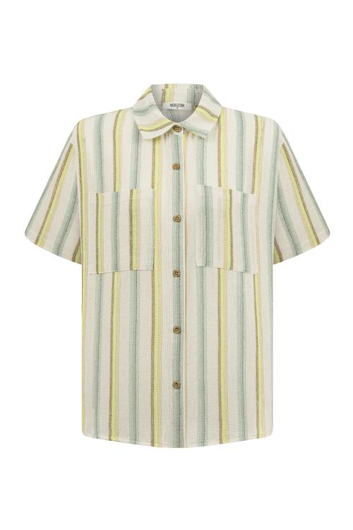  PAMUKLU CEPLİ OVERSIZE GÖMLEK