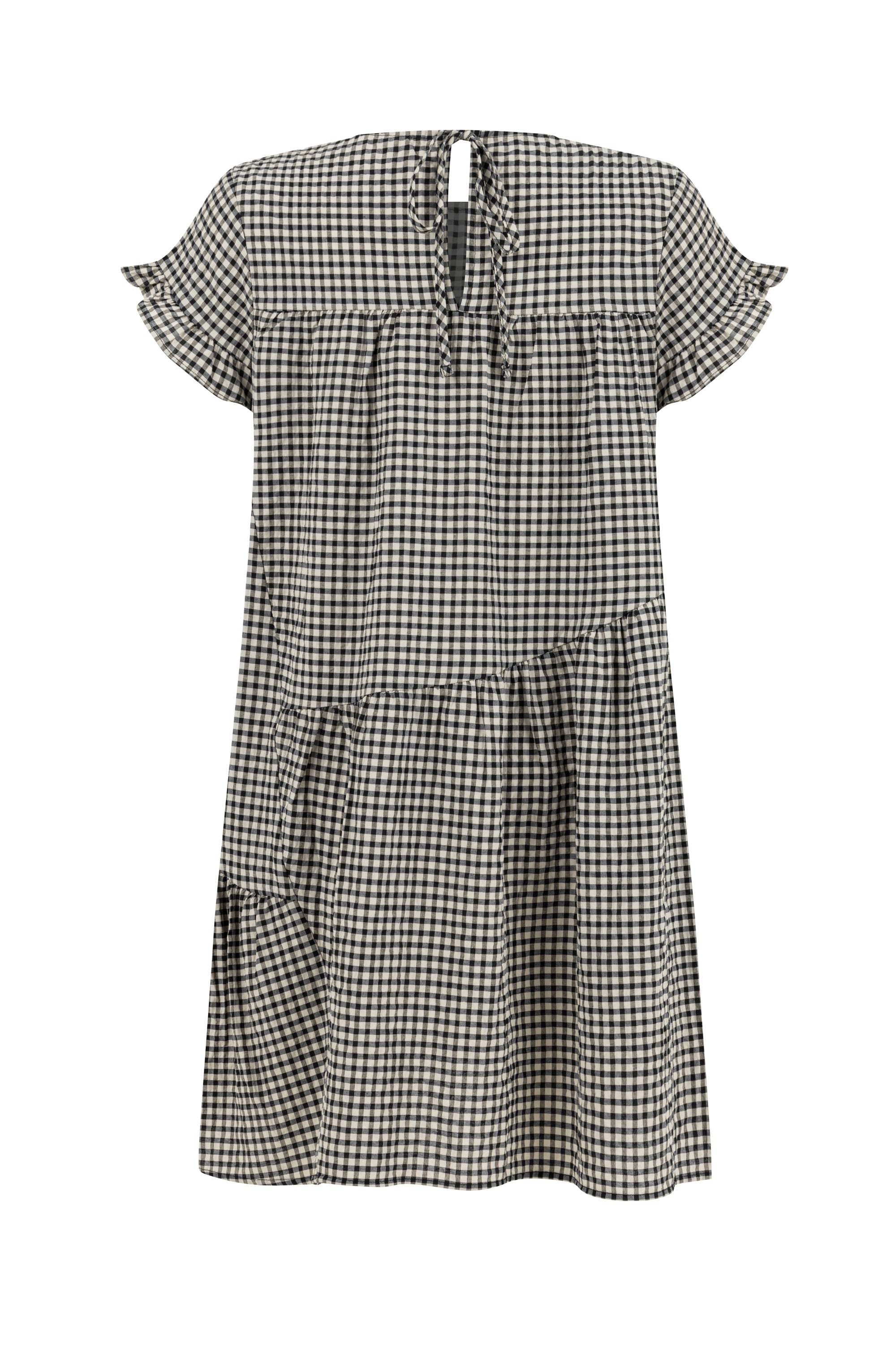 EKOSELİ FIRFIRLI MİNİ ELBİSE