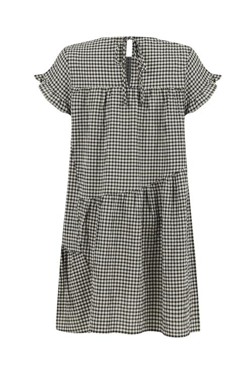  EKOSELİ FIRFIRLI MİNİ ELBİSE