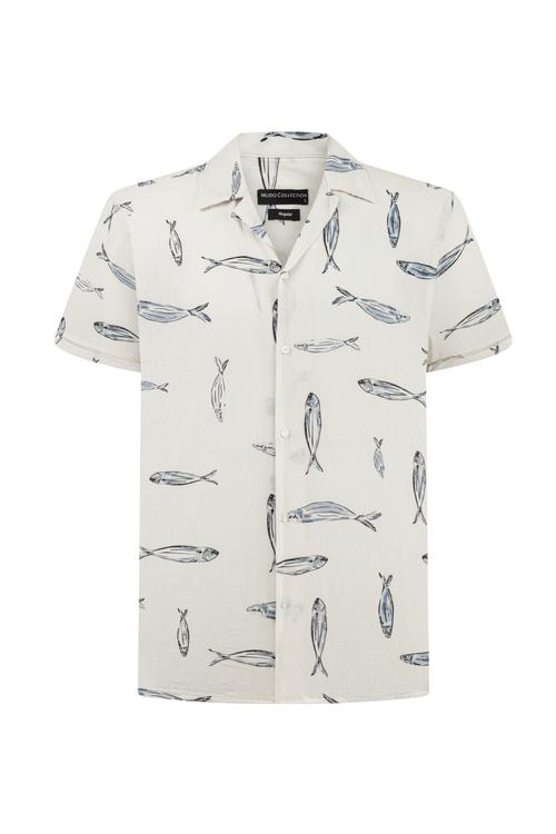  BASKILI REGULAR FIT GÖMLEK