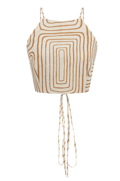  BASKILI HALTER YAKA CROP SMART BLUZ