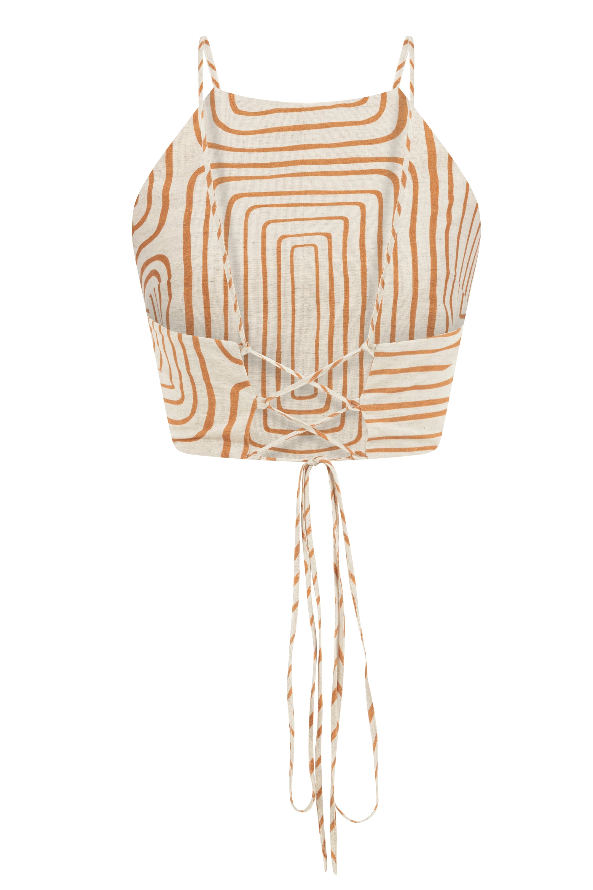 BASKILI HALTER YAKA CROP SMART BLUZ