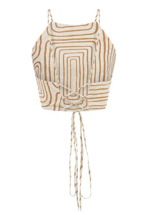  BASKILI HALTER YAKA CROP SMART BLUZ