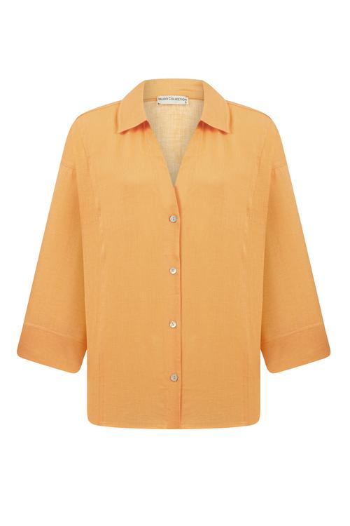  KETEN OVERSIZE GÖMLEK