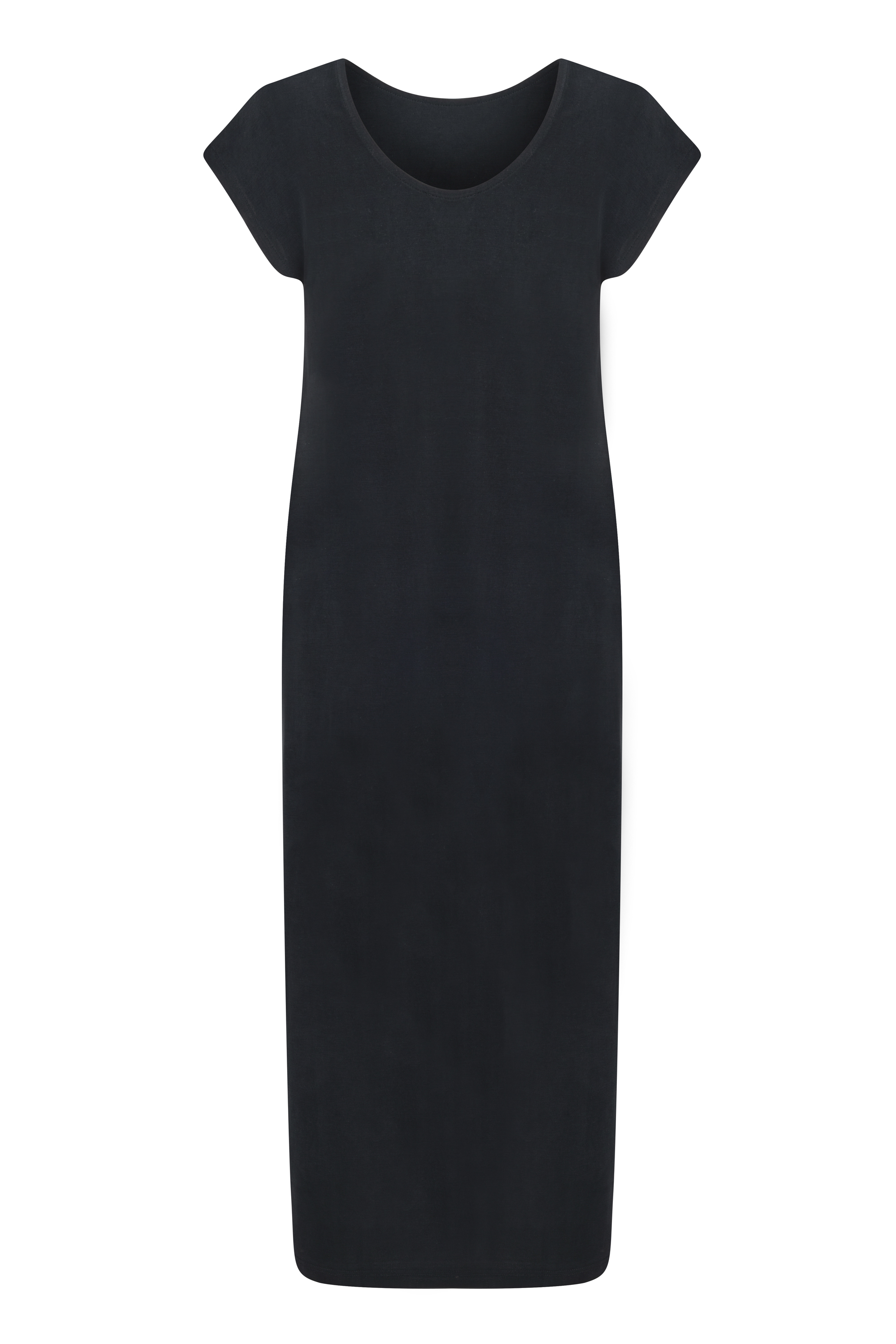 MODAL KARIŞIMLI UZUN ELBİSE